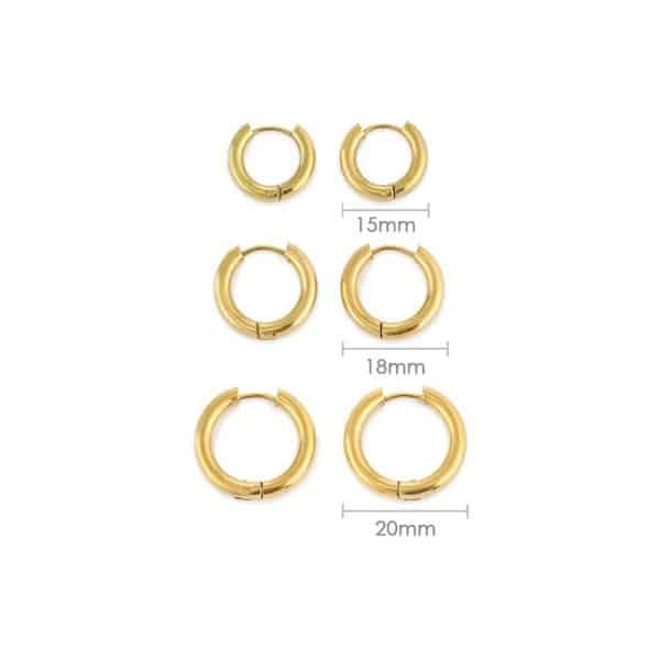 Classic Round Hoops Earrings