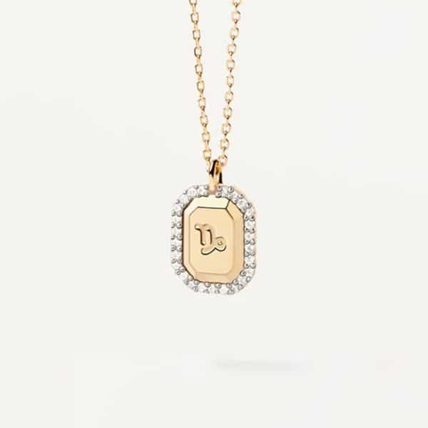 S925 Sterling Silver Twelve Constellation White Zircon Ladies' Pendant Necklace