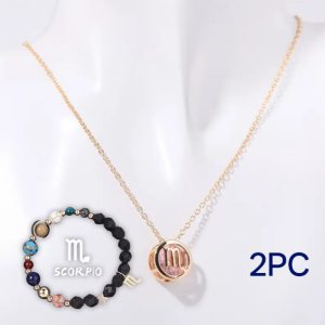 Natural Stone Beaded Necklace Set