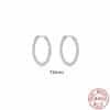 Twist S925 Sterling Silver Hipster Twisted String Round Ring Earrings