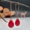 Bohemian Drop-shaped Yellow Turquoise Simple Earrings