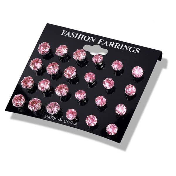 Fashion And Popular Crystal Zircon Stud Earrings Set
