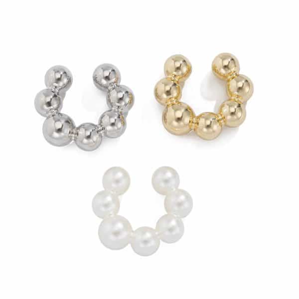 Fashion No Pierced Pearl 3-piece Set