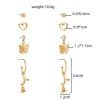 Fashion Women's All-match Butterfly Alloy Stud Earring Set