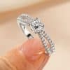 Women's Cross Light Luxury High-grade Sense Zircon Ring