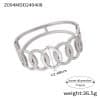 Fashion New Personalized Titanium Steel Gold-plated Diamond Geometric Bracelet