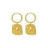 Body Art Side Face Heavy Circle Earrings