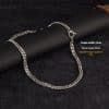 Advanced Double-woven Four-sided Grinding Trend Men's Versatile Simple Necklace