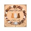 Fashion Jewelry Natural Stone Cat Bracelet Black Magnet Tiger Spot Bracelet