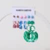 Women's Acrylic Earrings Set