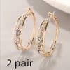 European And American Air Drill Mosaic Women's Earrings