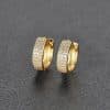 Personalized Micro-set Three Row Stud Earrings