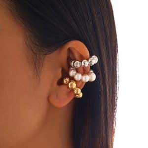 Fashion No Pierced Pearl 3-piece Set