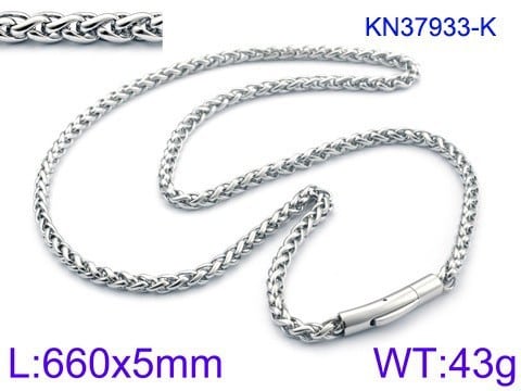 6mm Release Buckle Stainless Steel Personality Titanium Steel Ornament Necklaces