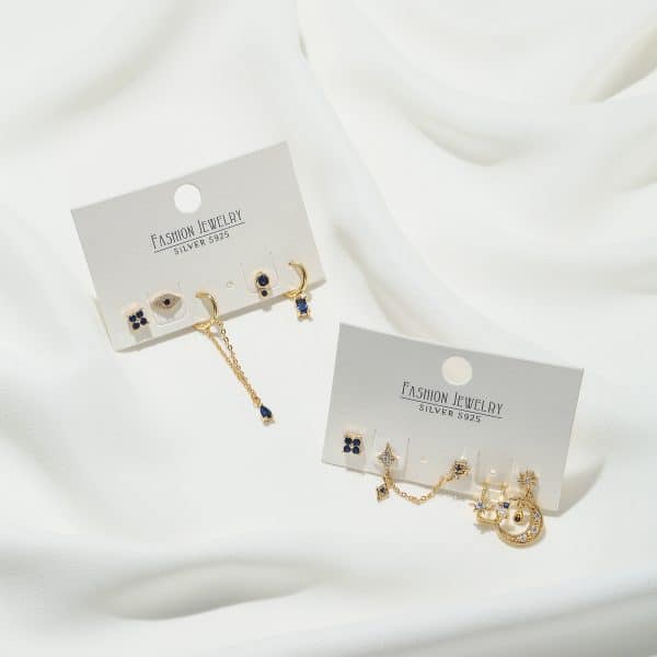 Ladies Fashion Molan Zircon Earrings Set