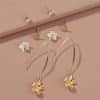 Set Combination Earrings Simple Temperament All-match Pearl Earrings