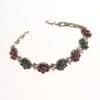 Women's Silver-plated Beautiful Flowers-shaped Diamond Bracelet
