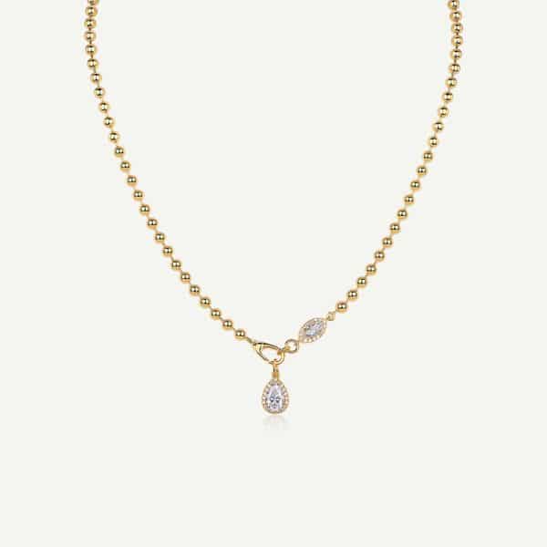 925 Sterling Silver Women's Non-fading Cross-border Necklace Simple High-end Sense