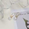 Women's Retro Stylish Water Drop Pearl Earrings