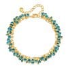 Copper Plating 18K Real Gold Multi-layer Women's New Bracelet