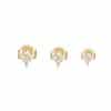 Simple All-match Ins Style Sterling Silver Earring Set