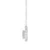 Silver Necklace Moissanite Geometric Pendant Fashion