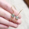 Water Drop Love Tassel Socialite Exquisite Petite Earrings