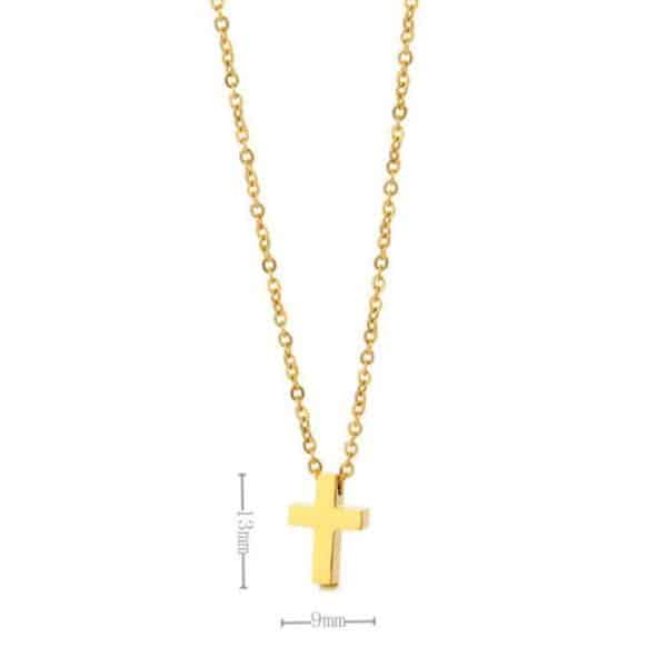 Classic Cross Pendant Female Simple Necklace