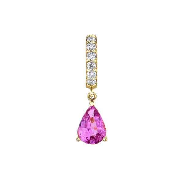 Water Drop Pendant Earrings With Zircon Microinlay
