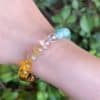 Unisex Natural Stone Citrine Dongling Stone Bracelet