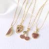 Fruit Strawberry Cherry Pendant Necklace Jewelry For Women