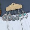 6-piece Set Tassel Bohemian Ethnic Style Hollow Stud Earrings