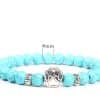 8mm Wooden Bead Turquoise Yoga Bracelet DIY Agate