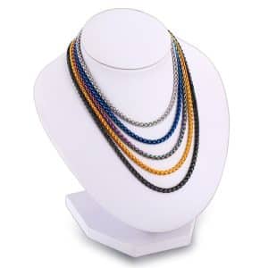 Men's And Women's Keel Flower Basket Stainless Steel Chain