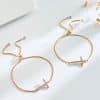Women's Diamond Pull-out Cross Bracelet