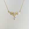 Wheat Laurel Goddess Zircon Clavicle Chain Necklace Female Fashion