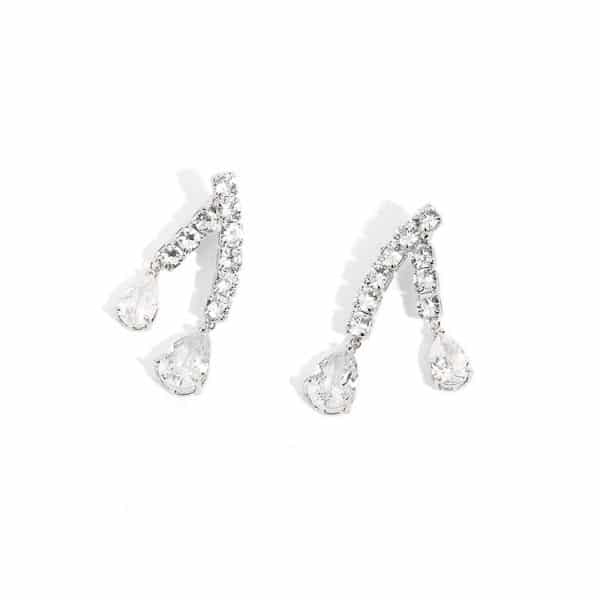 Zircon Water Drop Earrings With Super Sparkling Atmosphere