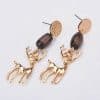 Christmas Color Oil Drop Christmas Tree Earrings