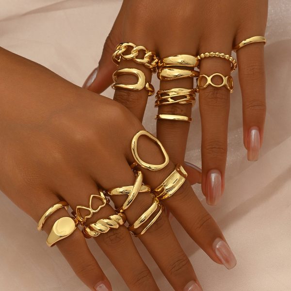 Women's Love Design Open Ring Suit