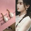 Women's Vintage Water Drop Pearl Stud Earrings