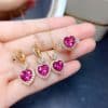 Natural Powder Topaz Set Female Crystals