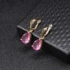 Fashion Rose Gold Temperament Long Tassel Drop Earrings