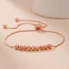 Fashion All-match Pull Bracelet 9 Lucky Beads Box Chain
