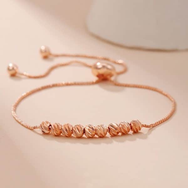 Fashion All-match Pull Bracelet 9 Lucky Beads Box Chain