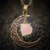 European And American Jewelry Natural Stone Crystal Necklace