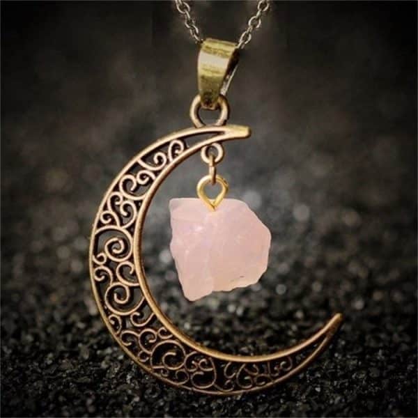 European And American Jewelry Natural Stone Crystal Necklace
