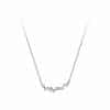 S925 Sterling Silver 14K Gold Plated Smile Necklace For Women