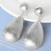 Women's Fashionable Golden Silver Drop Shape Earrings