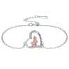 Heart-shaped Ornament Girl's Dog Bracelet