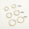 5Pair Fashion Round Twist Copper Small Hoop Earrings Set For